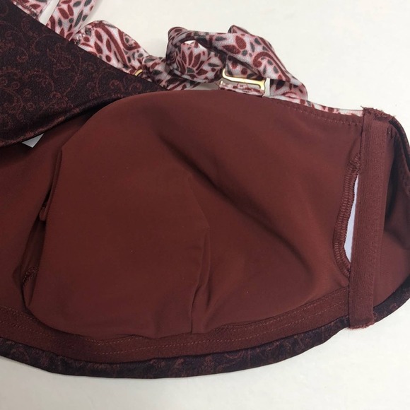 NWT athleta aqualux batik bandeau bikini top - Picture 9 of 10